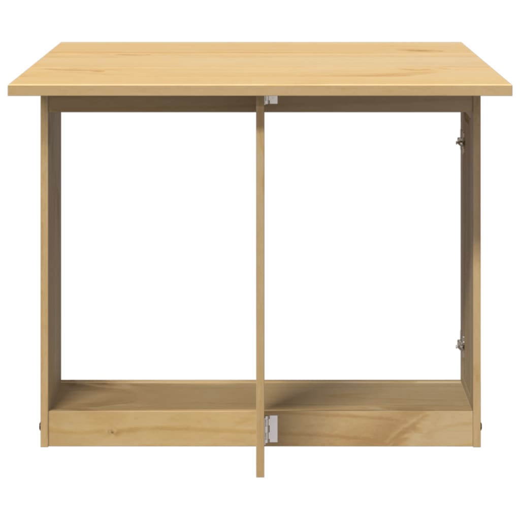 Mesa De Comedor Plegable Mariposa Corona Madera Pino Marrón_3