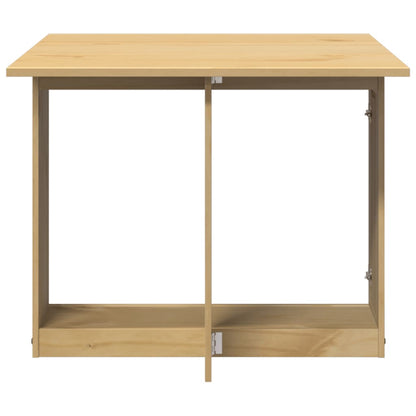 Mesa De Comedor Plegable Mariposa Corona Madera Pino Marrón_3