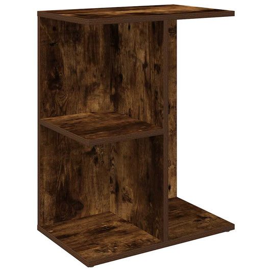 Mesita De Noche Madera De Ingeniería Ahumado Roble 46,5x29x61cm_0