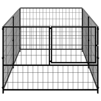 Perrera De Acero Negro 200x100x70 Cm_3