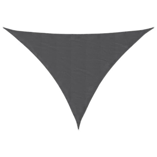 Vidaxl Toldo De Vela Triangular Tela Oxford Gris Antracita 3x4x4 M_0