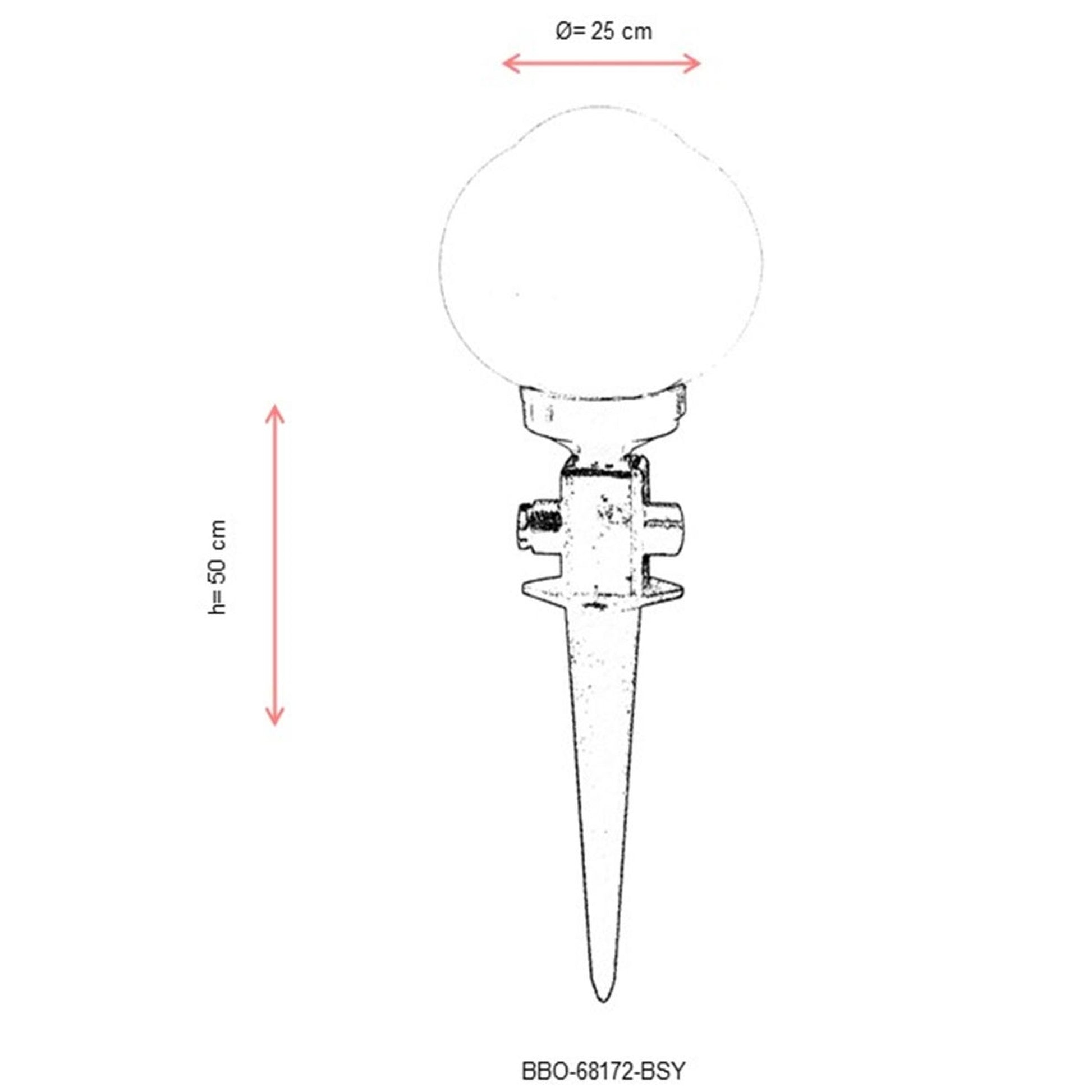 Aplique De Pared Para Exterior, Abs , Negro, 25x25x50, Casquillo E 27 Max 60 W