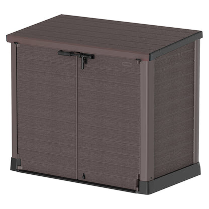 Arcón Cubre Cubos Exterior 1200 L Pvc Marrón_0