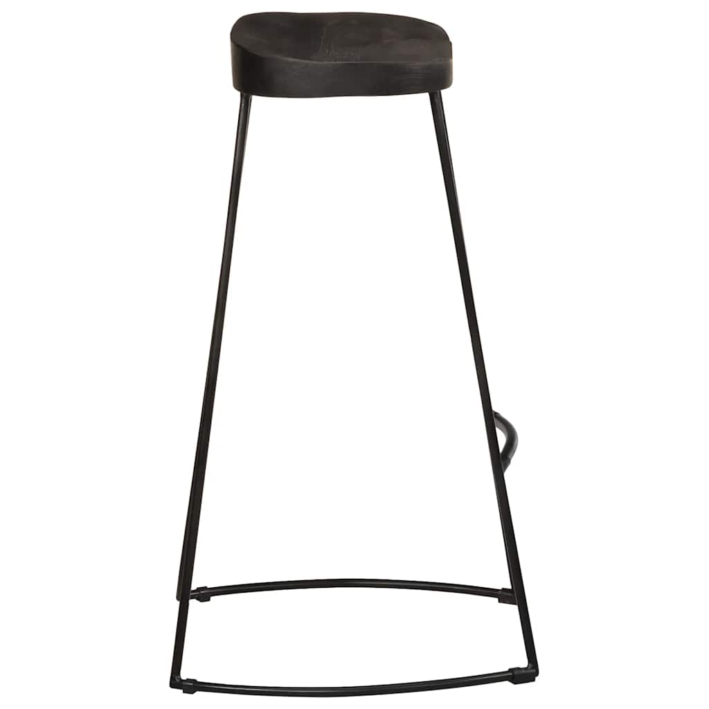 Taburetes De Barra 45x40x78 Cm Madera Maciza De Mango_1