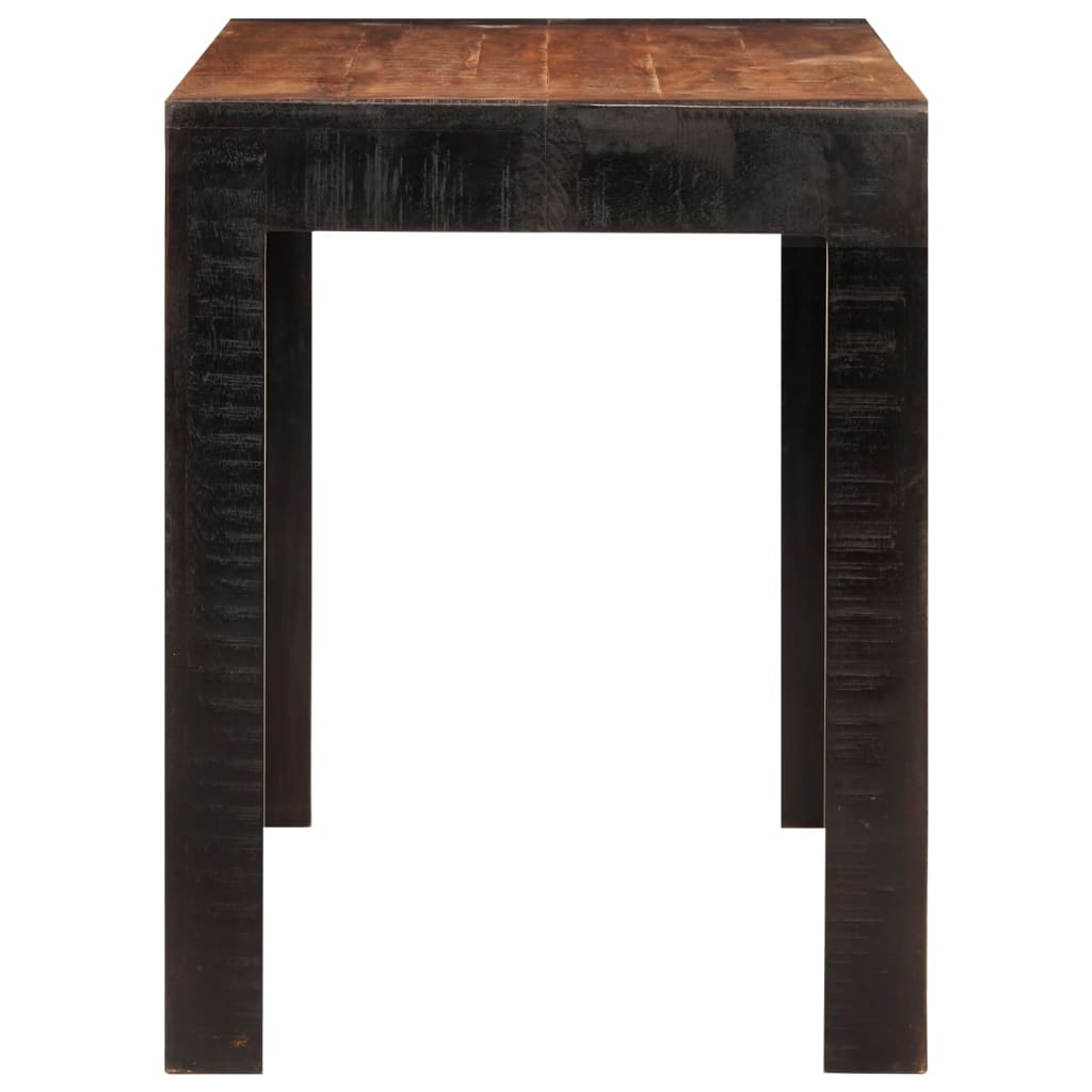 Mesa De Comedor Madera Maciza De Mango Marrón Miel 120x60x76 Cm_1