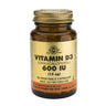 Vitamina D3 600 UI 15 μg Solgar, 60 cápsulas vegetales