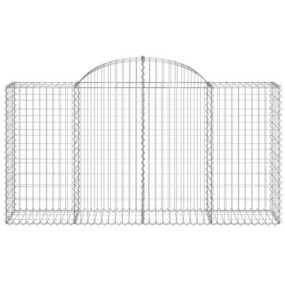 Cestas De Gaviones 8 Uds Forma De Arco Hierro 200x50x100/120cm_3