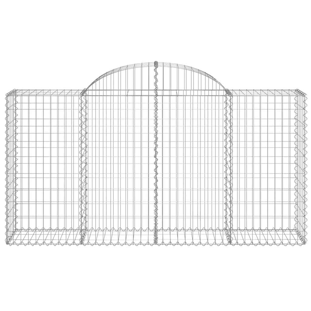 Cestas De Gaviones 18 Uds Forma De Arco Hierro 200x50x100/120cm_3