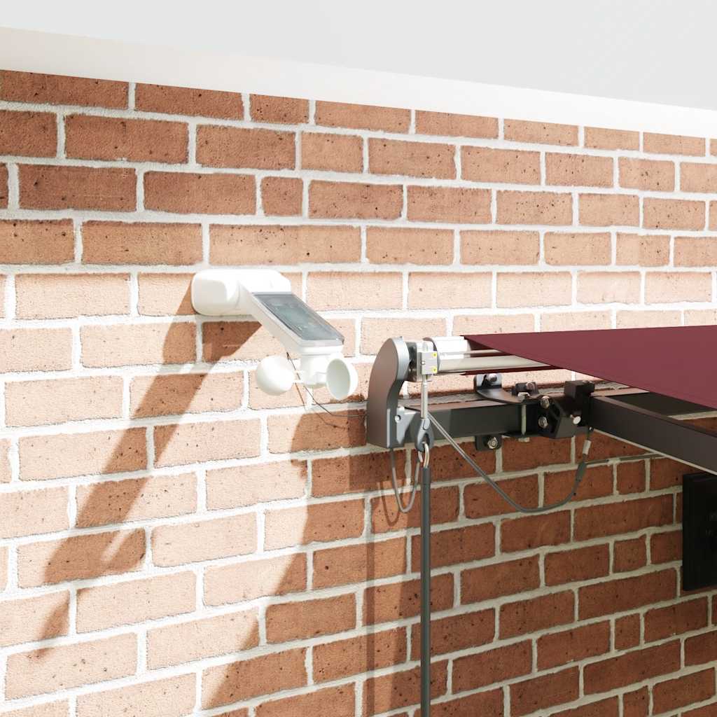 Toldo Retráctil Automático Con Luces Led Marrón 450x300 Cm_3