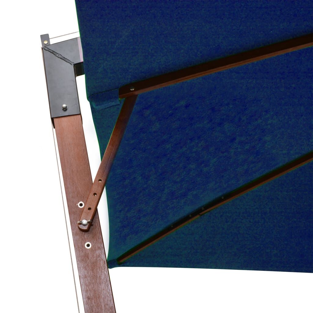 Vidaxl Sombrilla Jardín Colgante Con Palo Madera Abeto Celeste 3x3 M_4