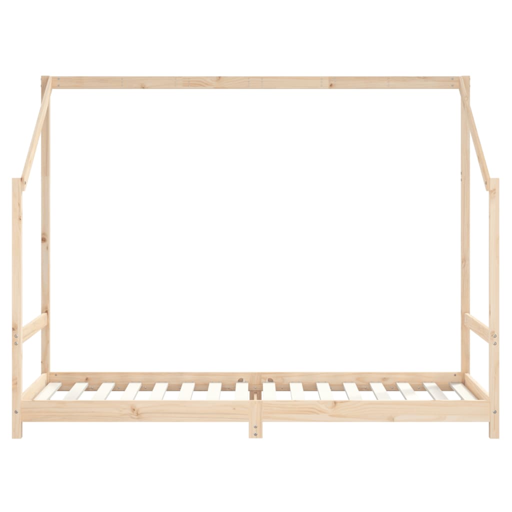 Estructura De Cama De Niños Madera Maciza De Pino 2x(90x200) Cm / Vetonek_1