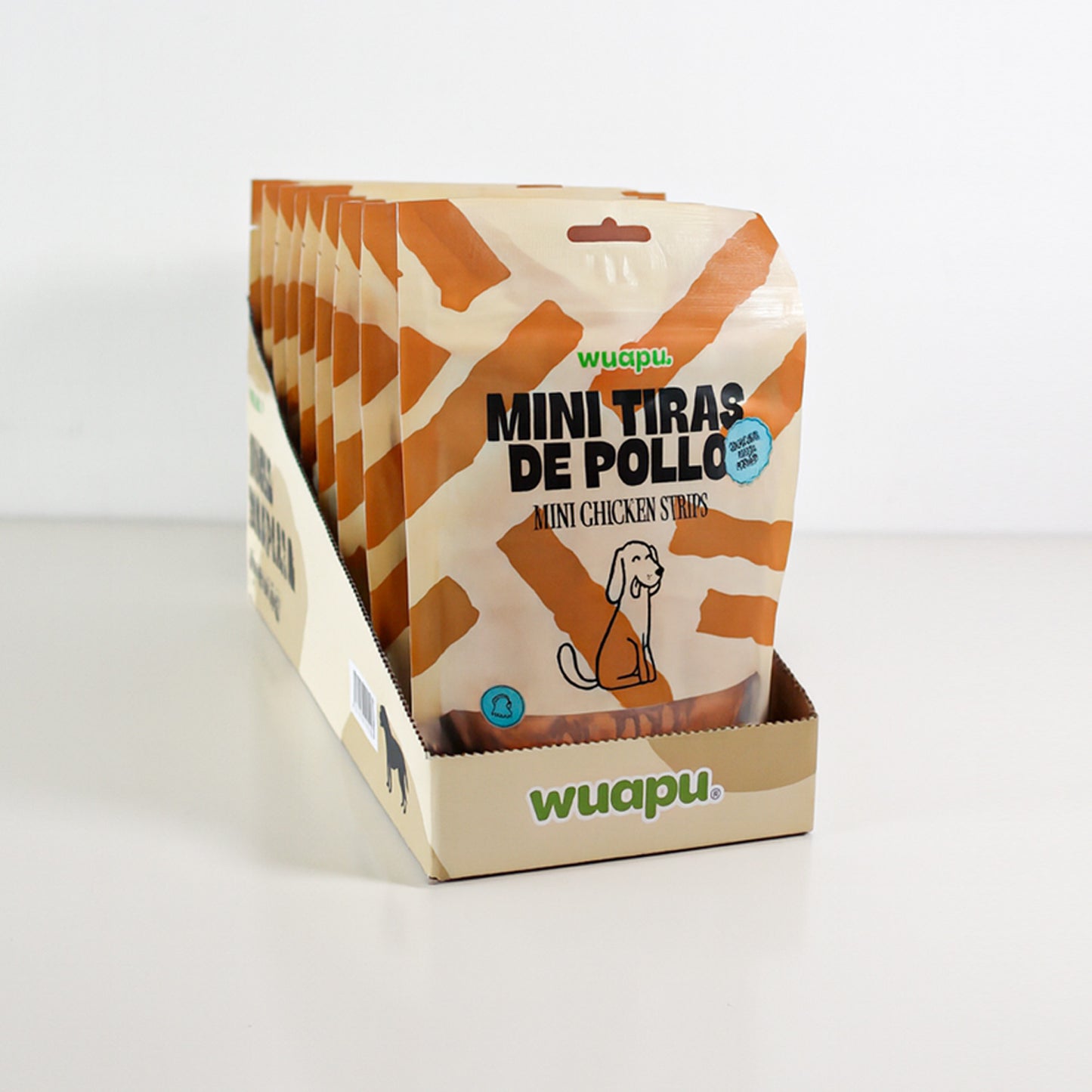 Snack Natural Para Perro Mini Tiras De Pollo 12 Paq X (100gr) Wuapu_4