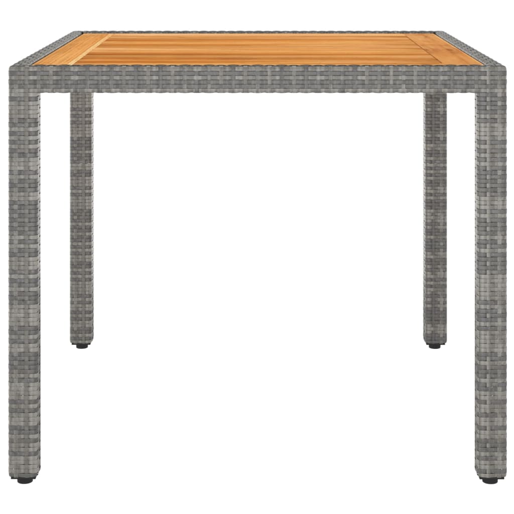 Vidaxl Juego De Comedor De Jardín 5 Piezas Ratán Sintético Gris_4