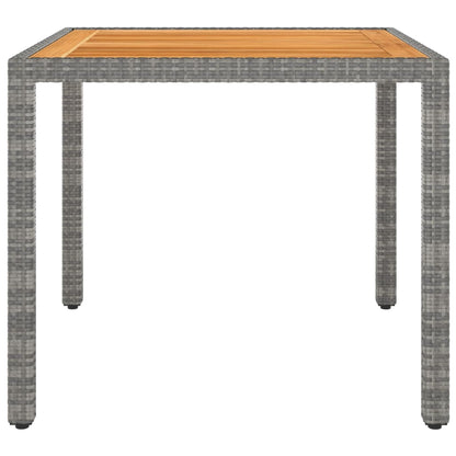 Vidaxl Juego De Comedor De Jardín 5 Piezas Ratán Sintético Gris_4