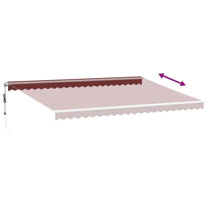 Toldo Retráctil Automático Burdeos 500x350 Cm_4