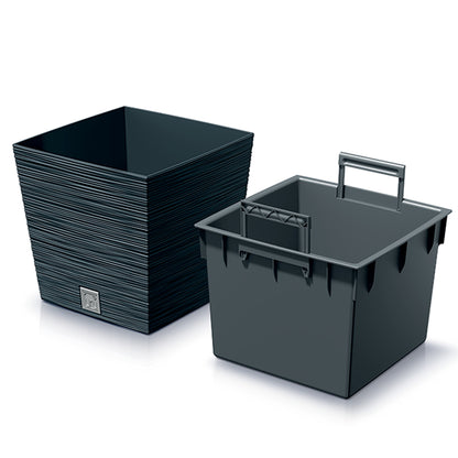 Macetero Color Antracita, Con Depósito, Colección Furu, De 24 X 24 X 23,5 Cm, Capacidad De 7,5 L._2