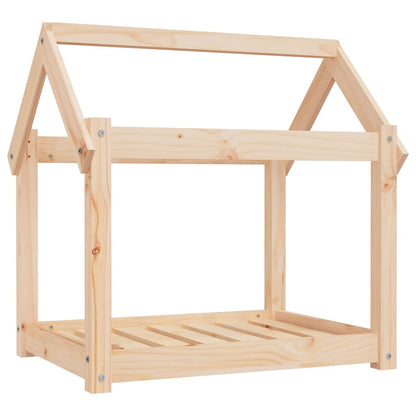 Vidaxl Cama Para Perros Madera Maciza De Pino 71x55x70 Cm_0