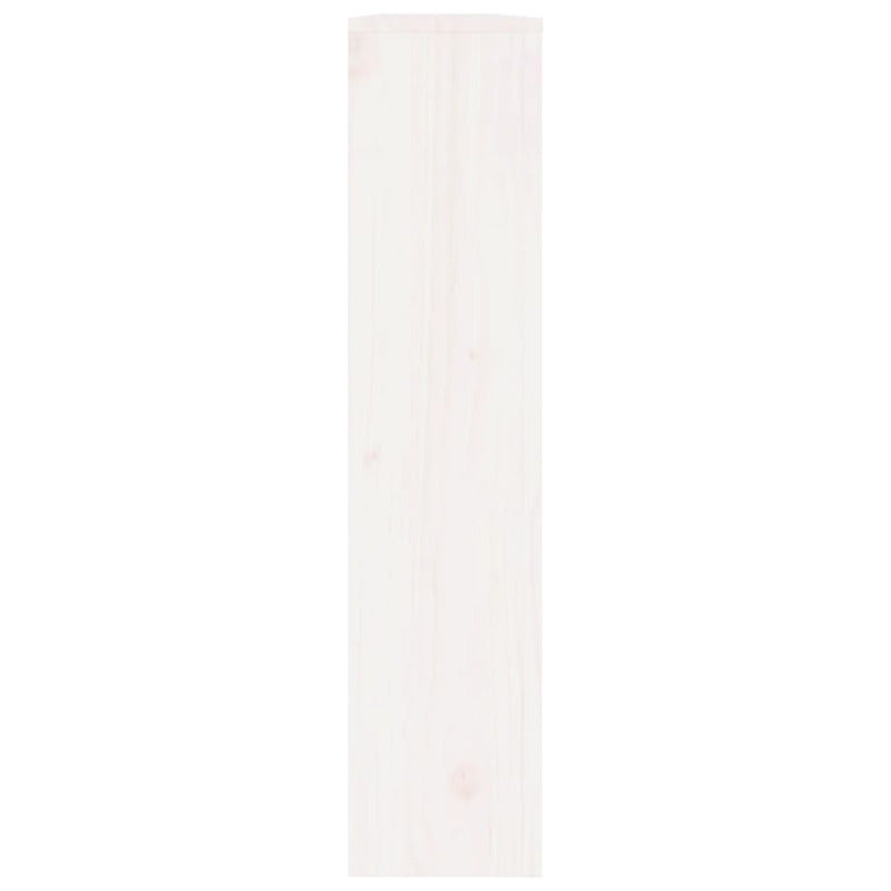 Vidaxl Cubierta De Radiador Madera Maciza De Pino Blanco 153x19x84 Cm_5