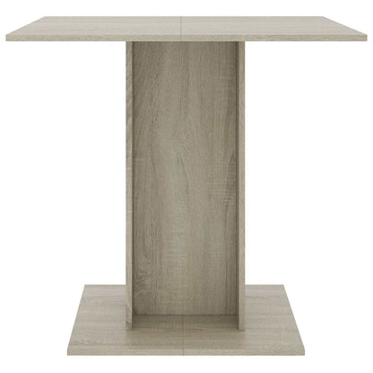 Mesa De Comedor De Madera Contrachapada Color Roble 80x80x75 Cm_1