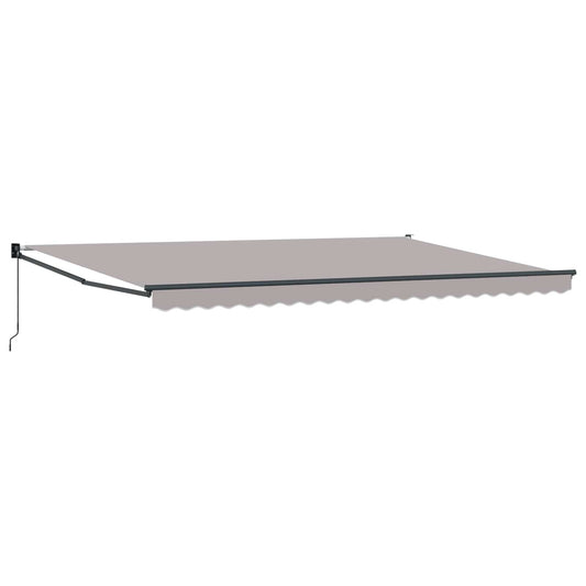 Toldo Retráctil Gris Claro 500 X 300 X 165 Cm_0
