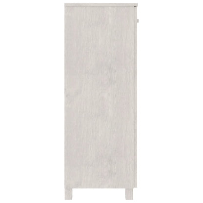 Zapatero Hamar Madera Maciza De Pino Blanca 85x40x108 Cm / Vetonek_4
