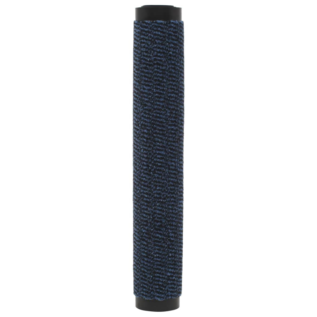 Vidaxl Alfombras De Entrada Rectangulares De Nudo 2 Uds Azul 80x120 Cm_2