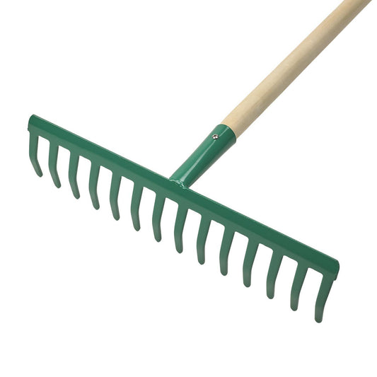 Rastrillo Jardin 14 Puas Mango De Madera 130 Cm._0