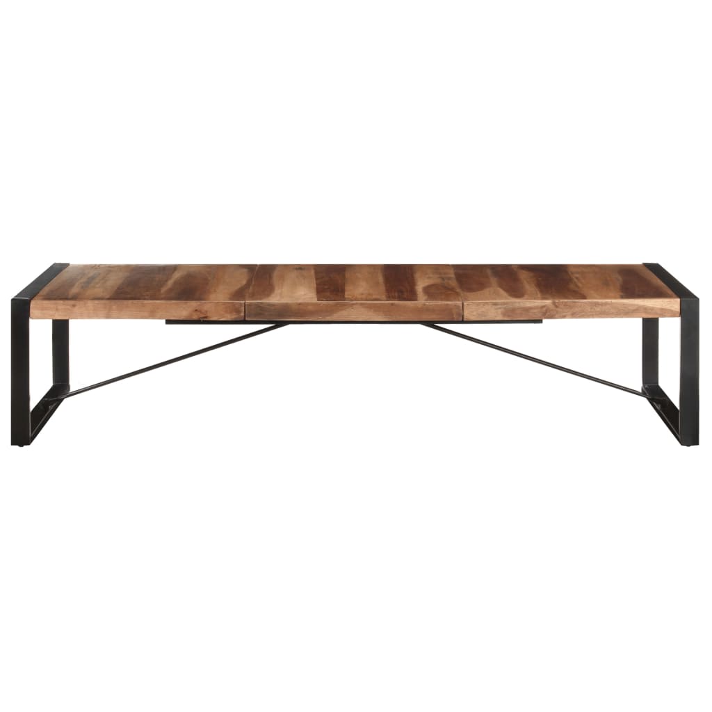 Mesa De Centro De Madera Maciza 180x90x40 Cm_0