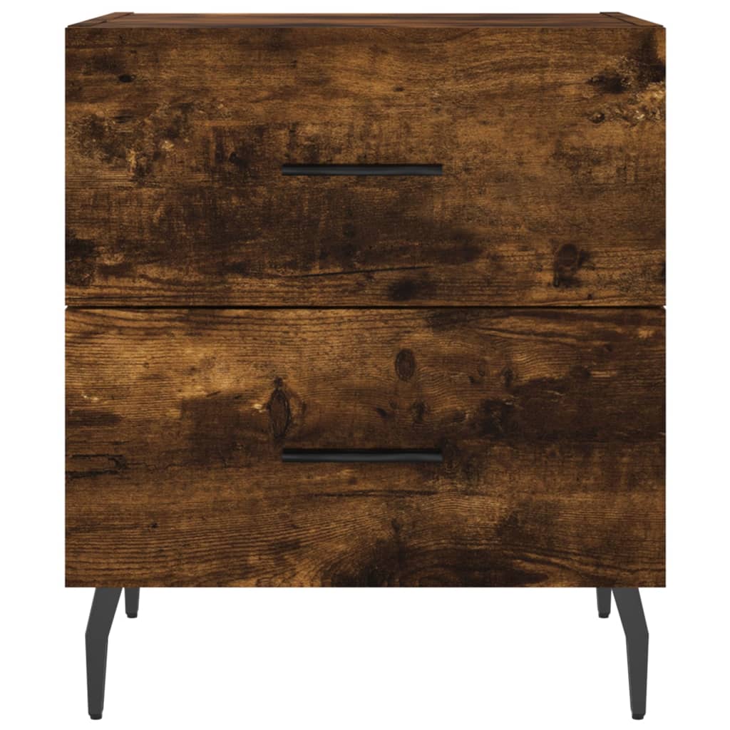 Mesita Noche 2 Uds Madera Ingeniería Roble Ahumado 40x35x47,5cm_4