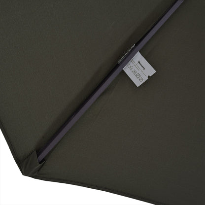Sombrilla Doble Parasol Grande 4,55x2,65x2,38 M Con Manivela Manual Color Gris_3