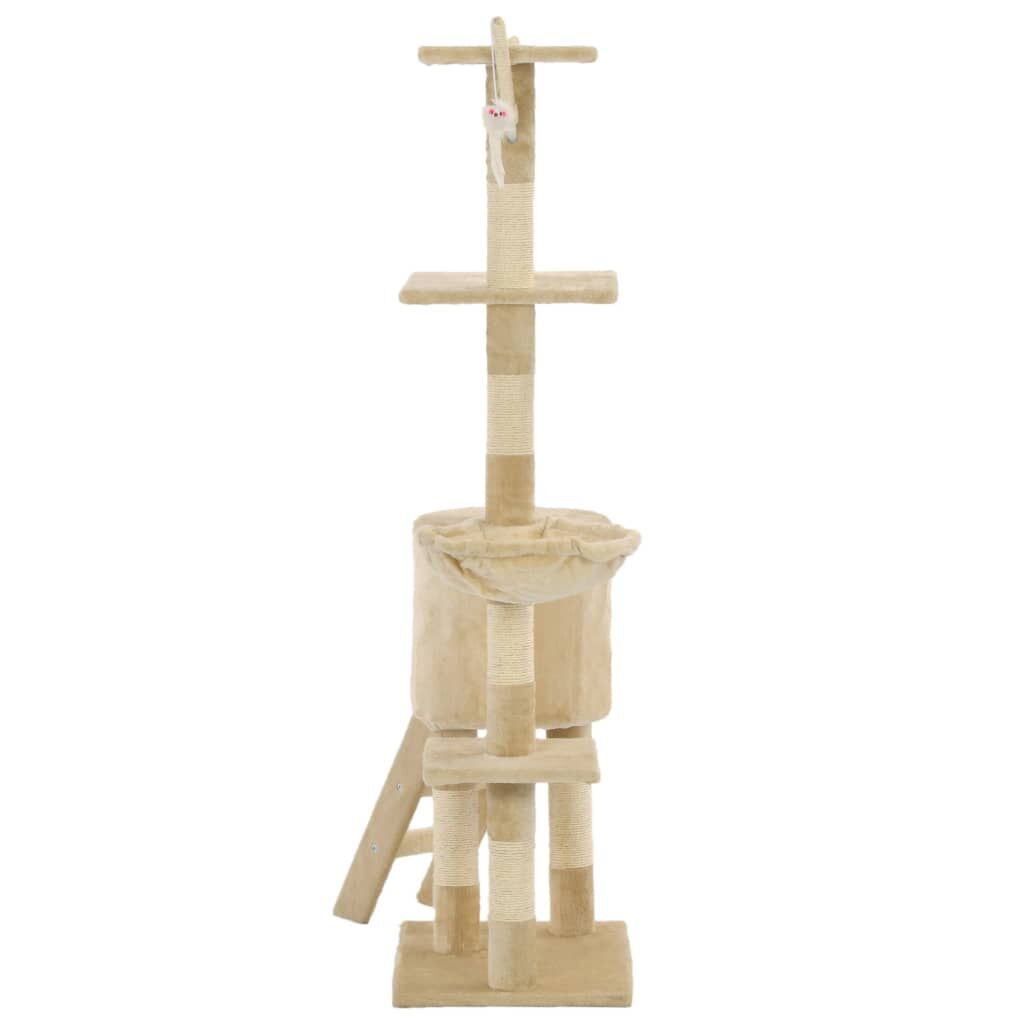 Vidaxl Rascador Para Gatos Con Poste De Sisal 138 Cm Beige_4