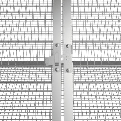 Vidaxl Jaula De Conejos Acero Galvanizado Antracita 504,5x80,5x71 Cm_4