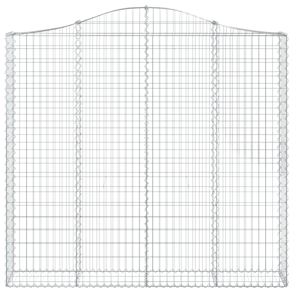 Cestas De Gaviones 2 Uds Forma De Arco Hierro 200x30x180/200 Cm_3