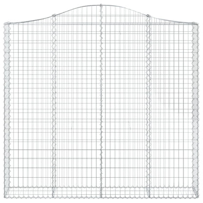 Cestas De Gaviones 6 Uds Forma De Arco Hierro 200x30x180/200 Cm_3