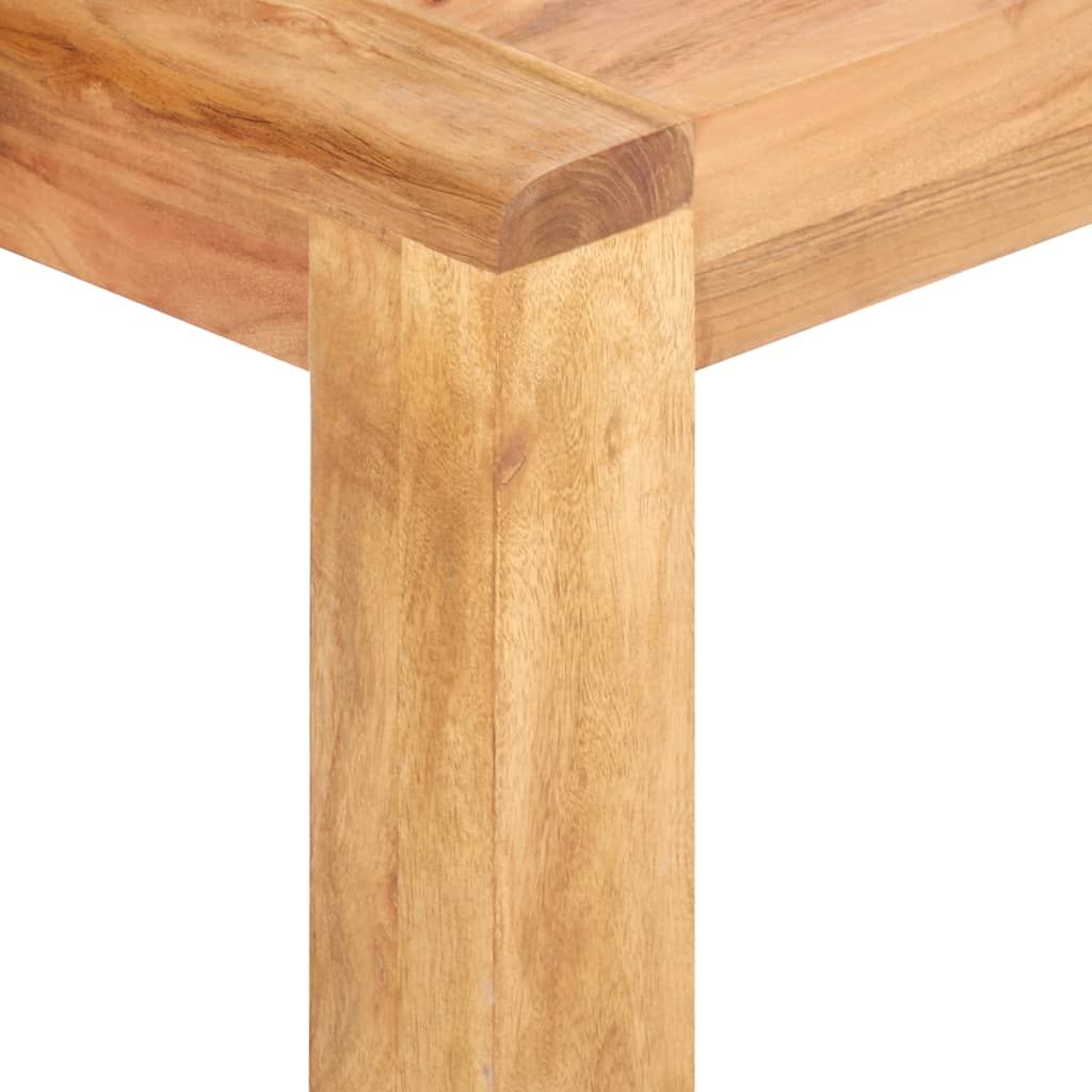 Mesa De Centro Madera Maciza Acacia Acabado Miel 110x60x35 Cm_3
