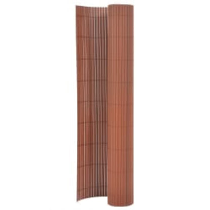 Valla De Jardín De Doble Cara Marrón 110x300 Cm / Vetonek_0