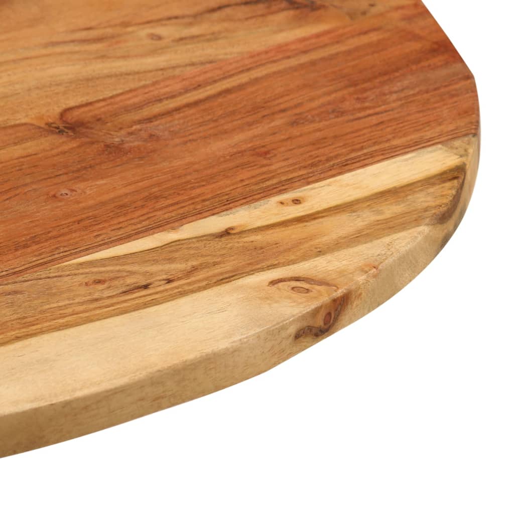 Mesa Auxiliar Madera De Acacia Y Hierro Fundido 60x(42-62) Cm_1