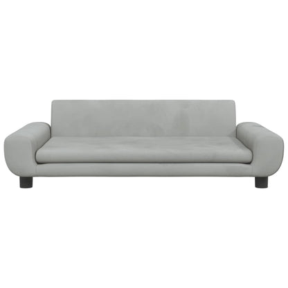 Cama Para Perros De Terciopelo Gris Claro 100x54x33 Cm / Vetonek_0