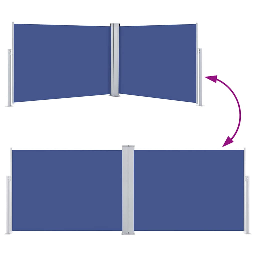 Vidaxl Toldo Lateral Retráctil Azul 120x1000 Cm_4