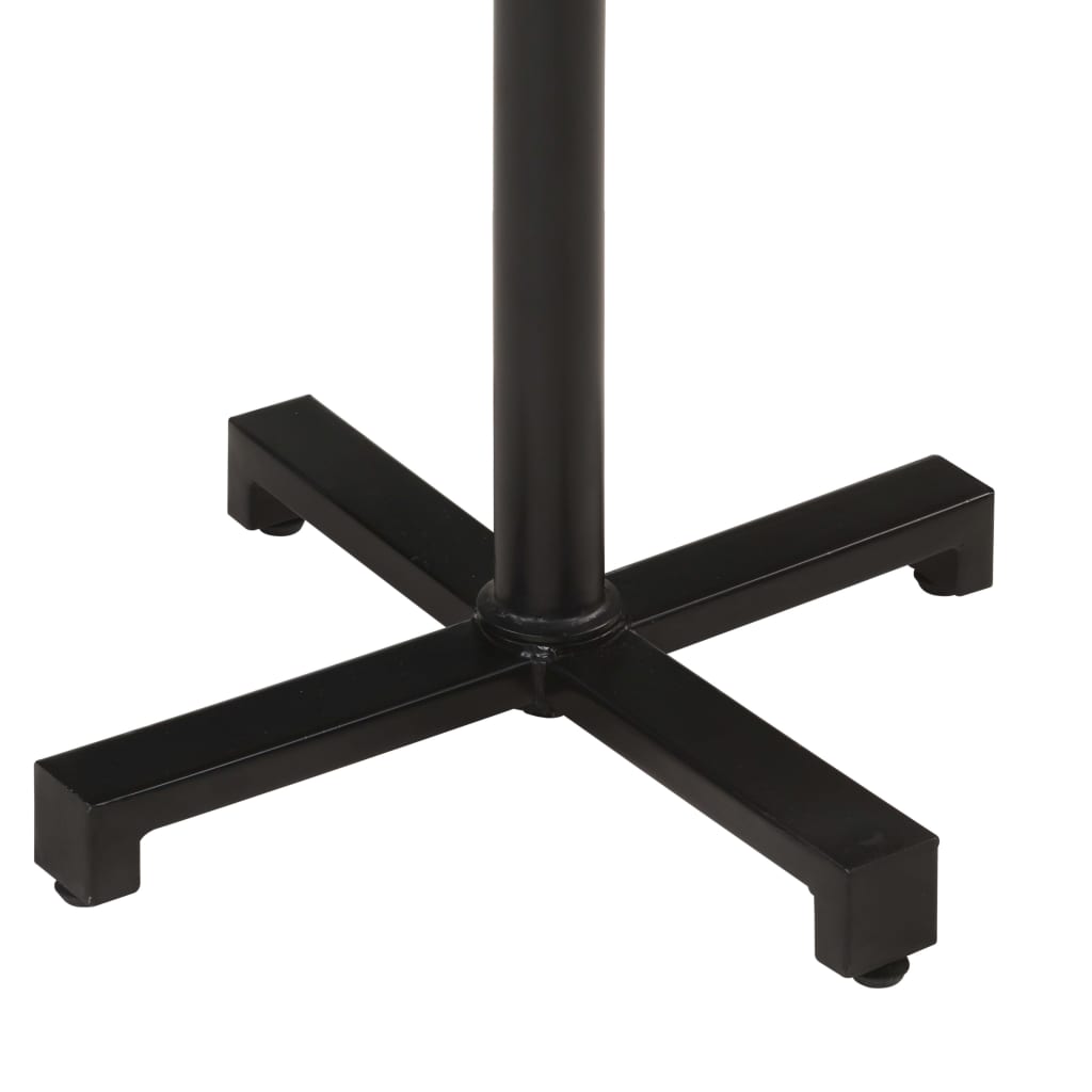 Mesa De Bistró Cuadrada Madera Maciza Reciclada 60x60x110 Cm_3