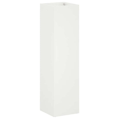 Macetero De Jardín 2 Uds. Blanco 20 X 20 X 75 Cm_2