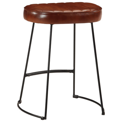 Taburetes De Bar 2 Uds Marrón Oscuro 40x29,5x53 Cm_3