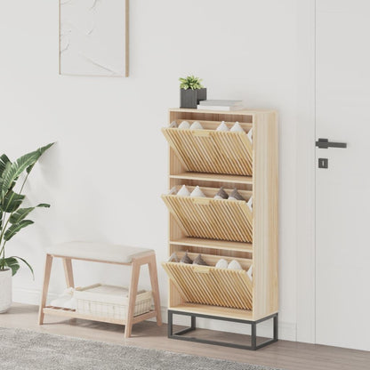 Vidaxl Mueble Zapatero Madera Contrachapada 52x25x120 Cm_1