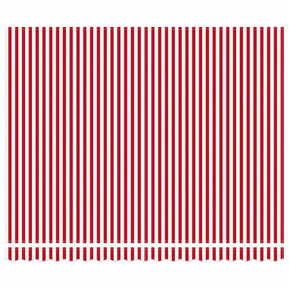 Toldo Retráctil Rojo Y Blanco 400 X 350 Cm Poliéster Y Aluminio_5