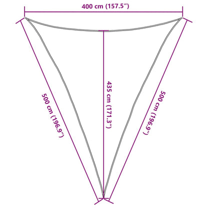 Vidaxl Toldo De Vela Hdpe Beige 160 G/m² 4x5x5 M_2