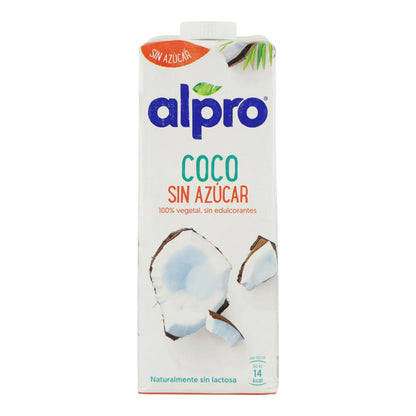 Pack 6 uds Bebida de Coco Sin azúcar Alpro 1 Litro