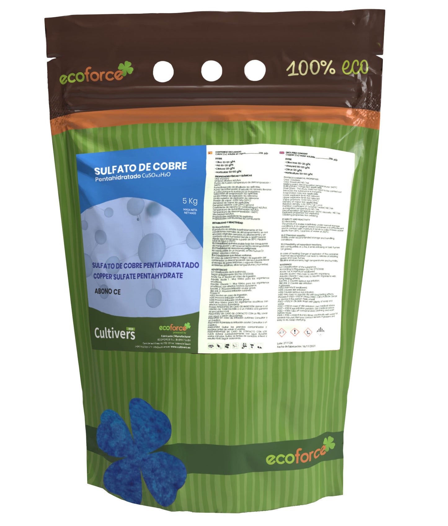 Sulfato De Cobre Cultivers 5 Kg_1