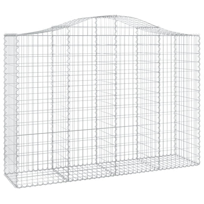 Cestas Gaviones 10 Uds Forma De Arco Hierro 200x50x140/160 Cm_2