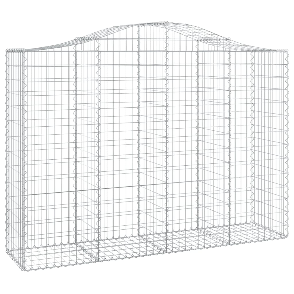 Cestas Gaviones 14 Uds Forma De Arco Hierro 200x50x140/160 Cm_2