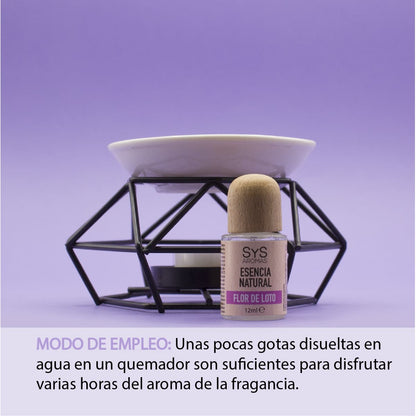 Esencia Natural Flor de Loto SYS Aromas 12 ml | Aroma Floral y Oriental | Para Quemadores y Humidificadores_1